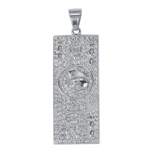 Iced Out $100 Bill Pendant - SP-4233**