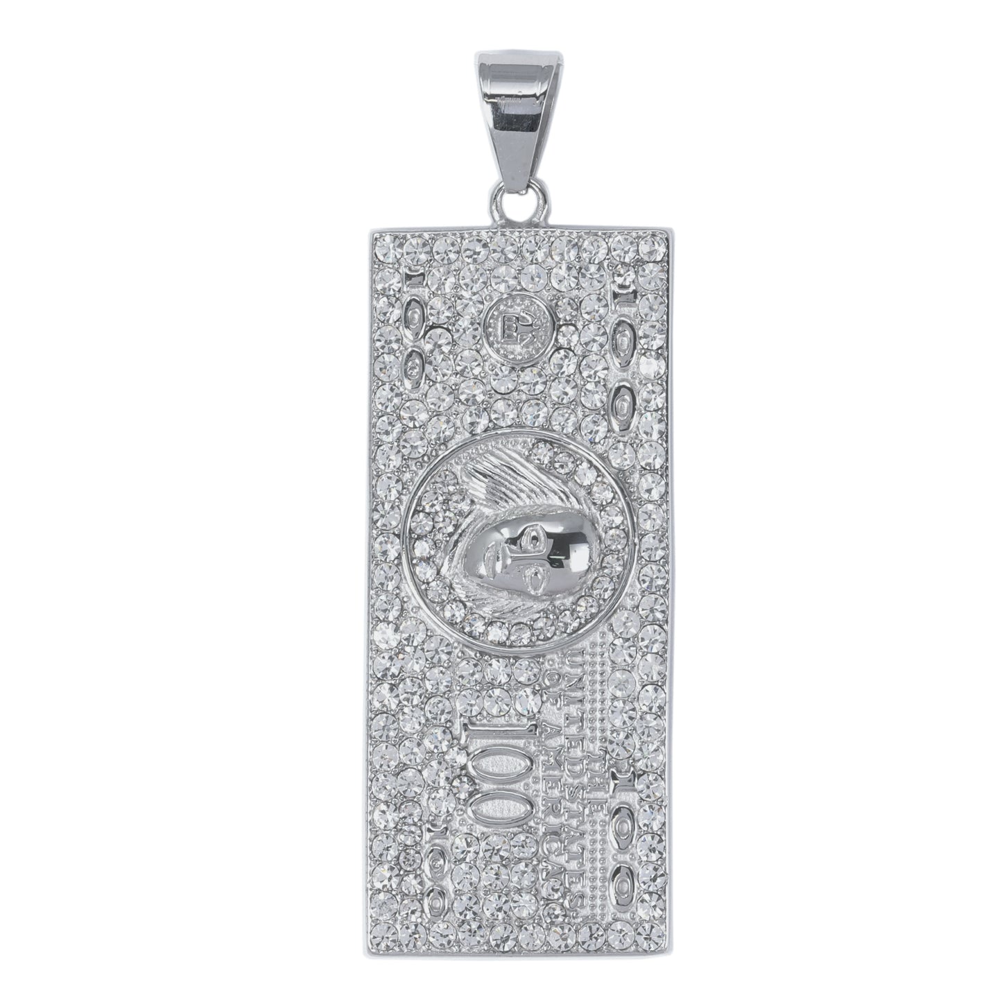 Iced Out $100 Bill Pendant - SP-4235**