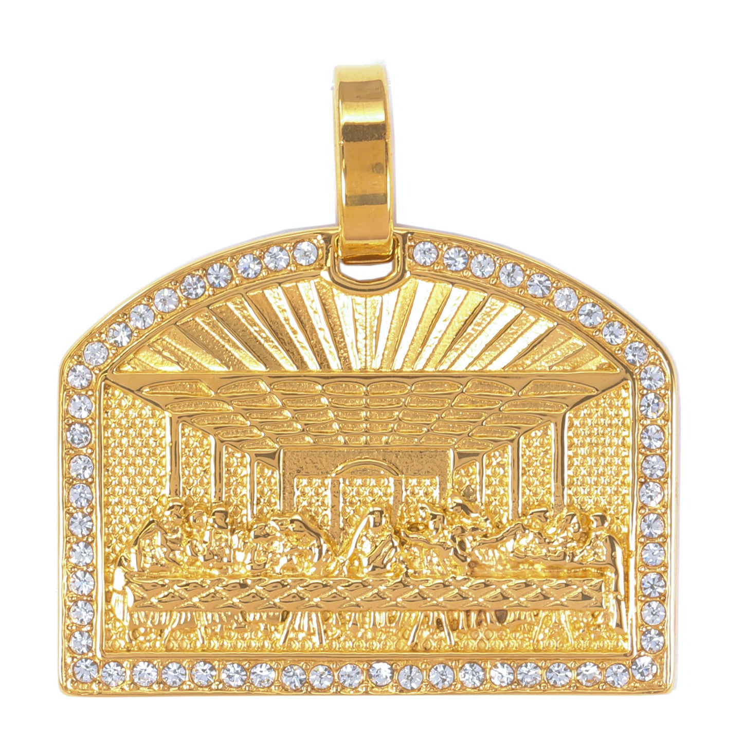 Iced Out Last Supper Pendant - SP-4236