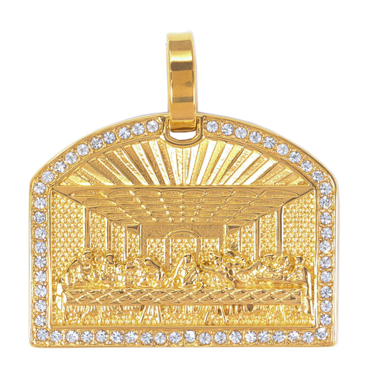 Iced Out Last Supper Pendant - SP-4236