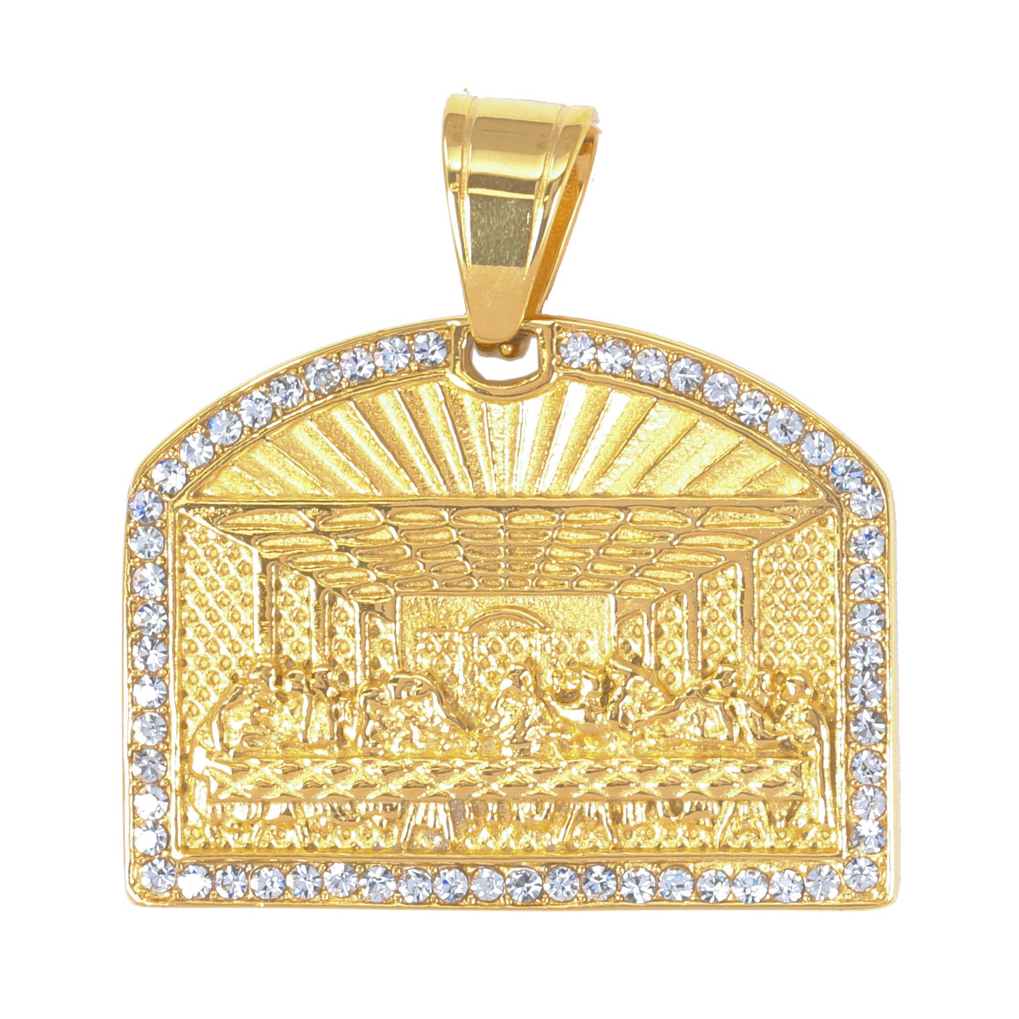 Iced Out Last Supper Pendant - SP-4237