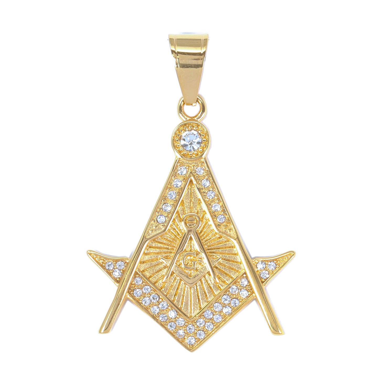 Iced Out Free Mason Pendant - SP-4238**