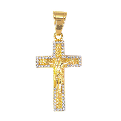 Iced Out Crucifix Pendant - SP-4239
