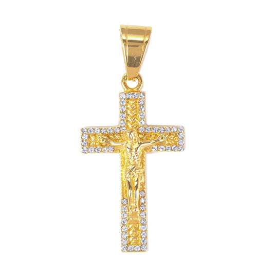 Iced Out Crucifix Pendant - SP-4239