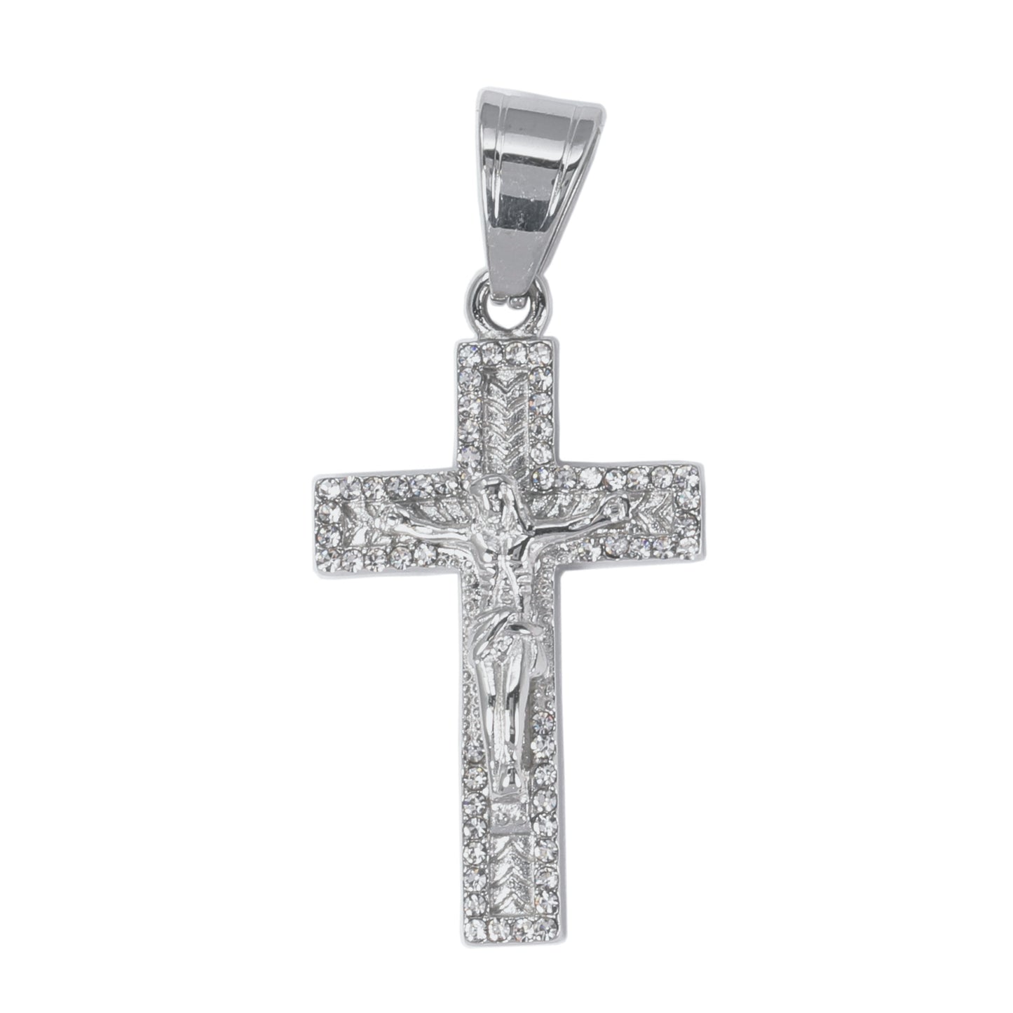 Iced Out Crucifix Pendant - SP-4239