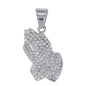 Iced Out Praying Hands Pendant - SP-4245