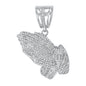 Iced Out Praying Hands Pendant - SP-4248