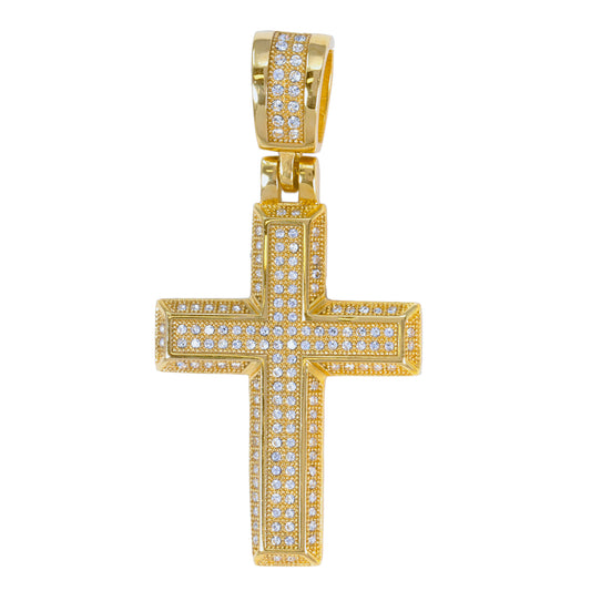 Iced Out Cross Pendant - SP-4266**