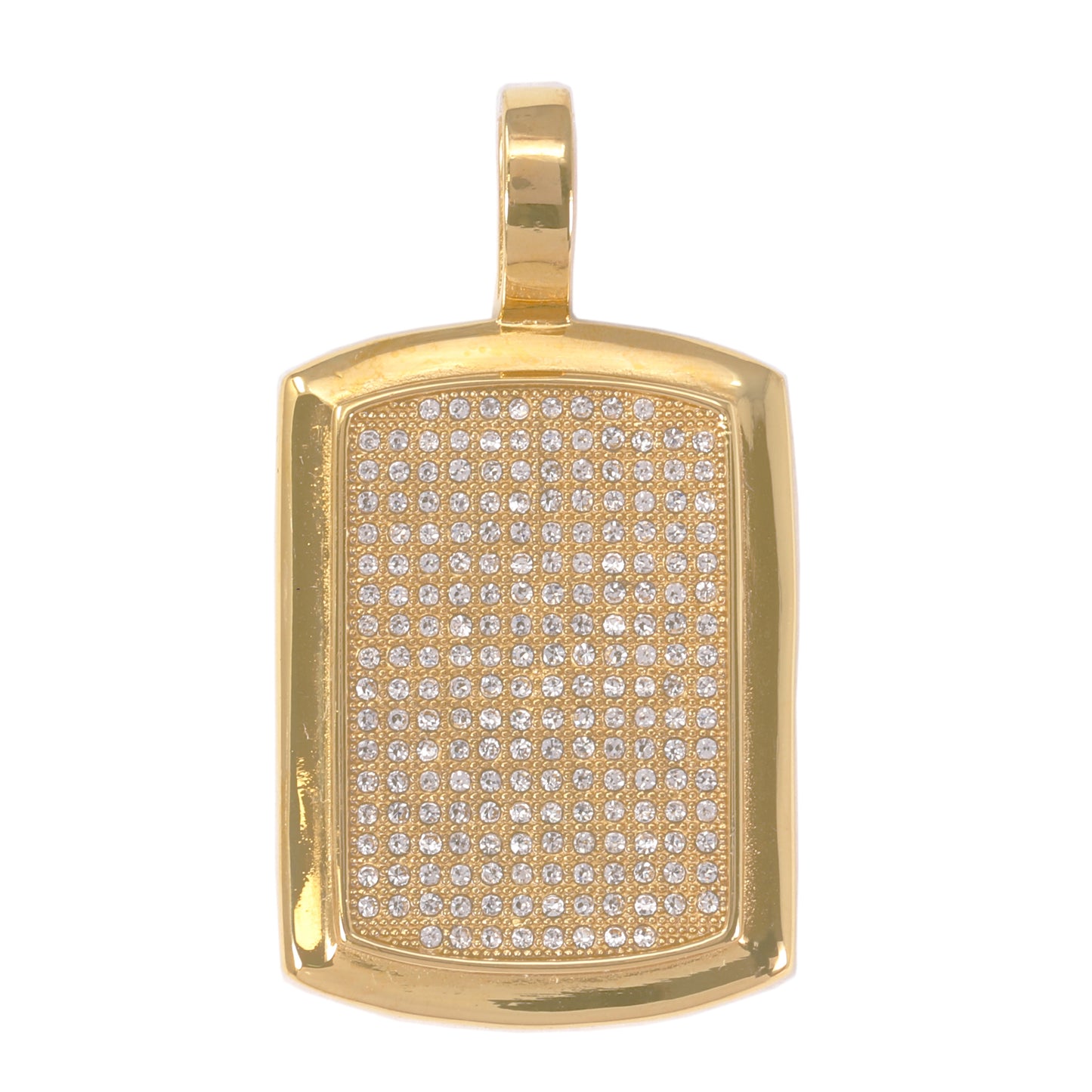 Iced Out Tag Pendant - SP-4271**