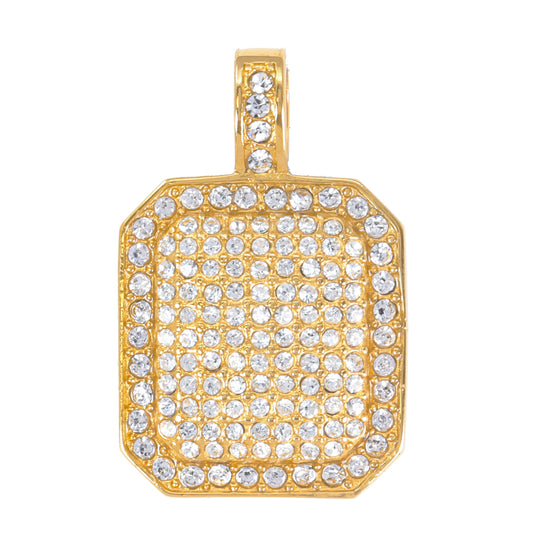 Iced Out Tag Pendant - SP-4276**