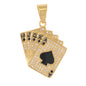 Iced Out Royal Flush Pendant - SP-4283