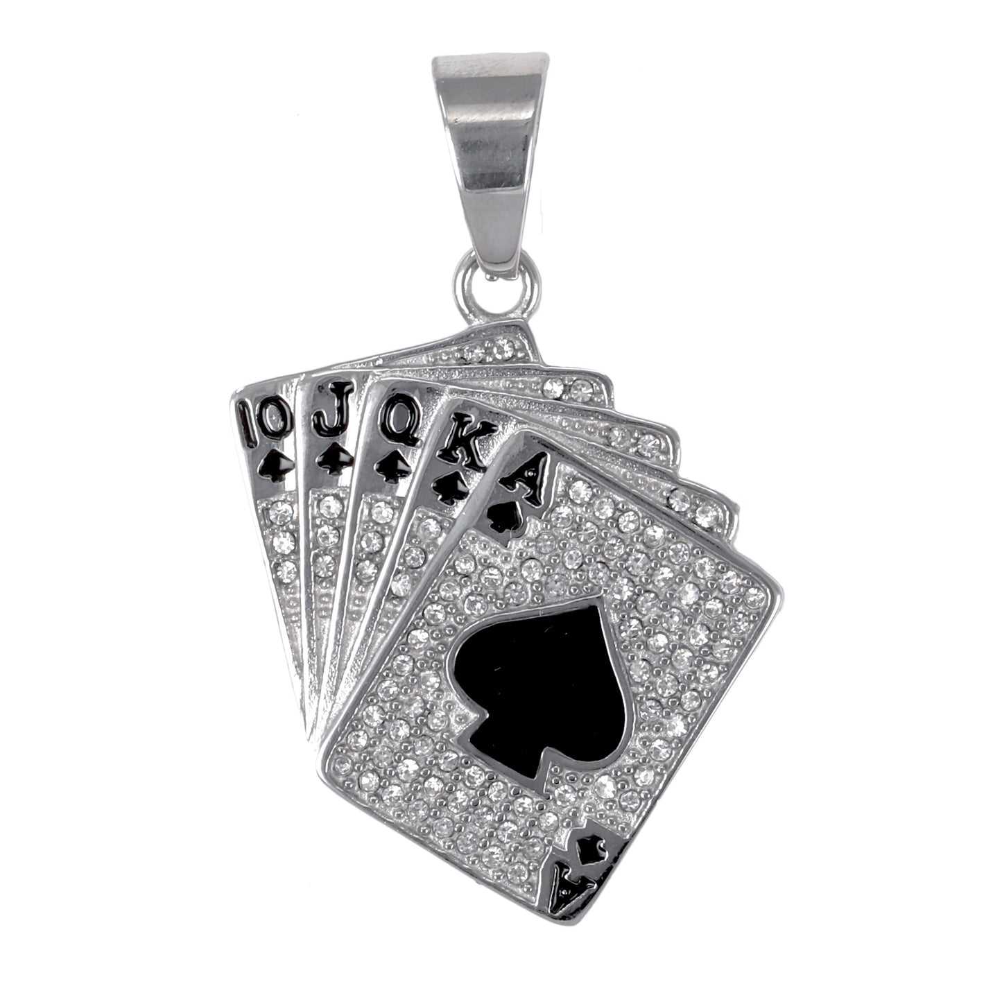 Iced Out Royal Flush Pendant - SP-4283