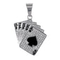 Iced Out Royal Flush Pendant - SP-4283
