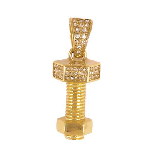 Iced Out Screw Bolt Pendant - SP-4287**
