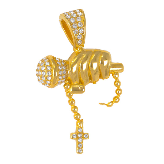 Iced Out Music Pendant - SP-4288**