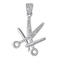 Iced Out Barber Pendant - SP-4290