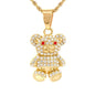 Iced Out Teddy Bear Pendant - SP-4297