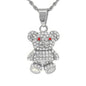 Iced Out Teddy Bear Pendant - SP-4297