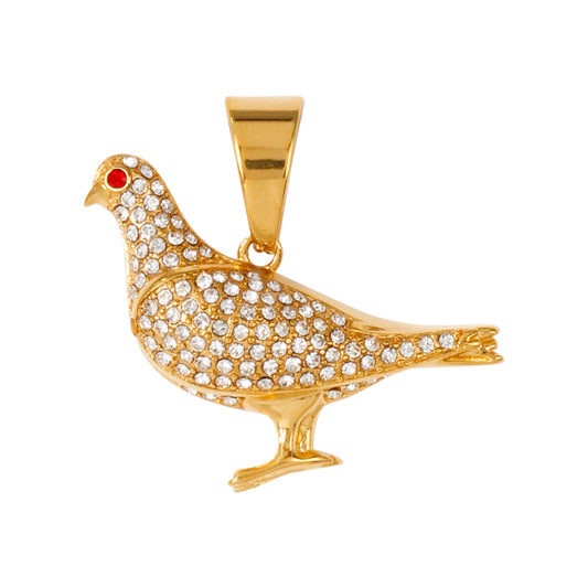 Iced Out Pigeon Pendant - SP-4298**
