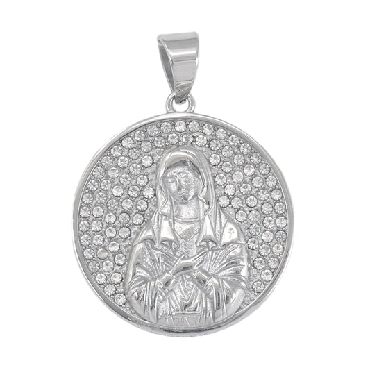 Iced Out Guadalupe Pendant - SP-4300**