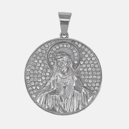 Iced Out Guadalupe Pendant - SP-4302
