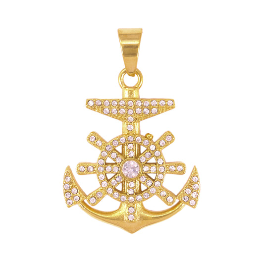 Iced Out Anchor Pendant - SP-4305**