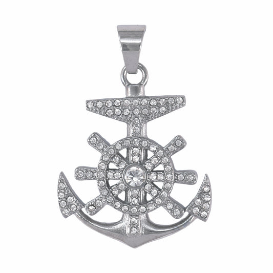Iced Out Anchor Pendant - SP-4305**