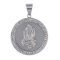 Iced Out Praying Hands Pendant - SP-4309
