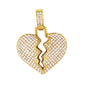 Iced Out Heart Pendant - SP-4311