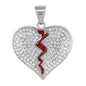 Iced Out Heart Pendant - SP-4312