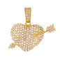 Iced Out Heart Pendant - SP-4313