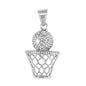Iced Out Basketball Hoop Pendant - SP-4319