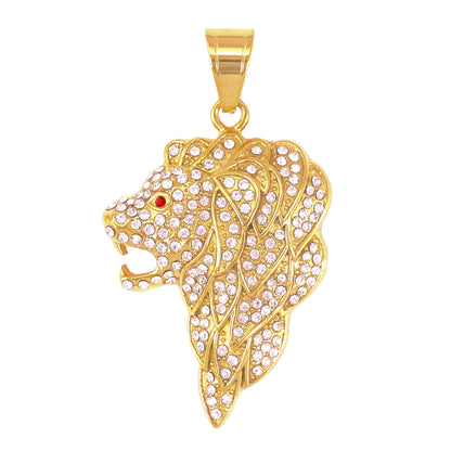 Iced Out Lion Pendant - SP-4320**