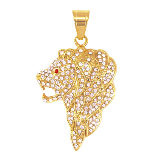 Iced Out Lion Pendant - SP-4320**