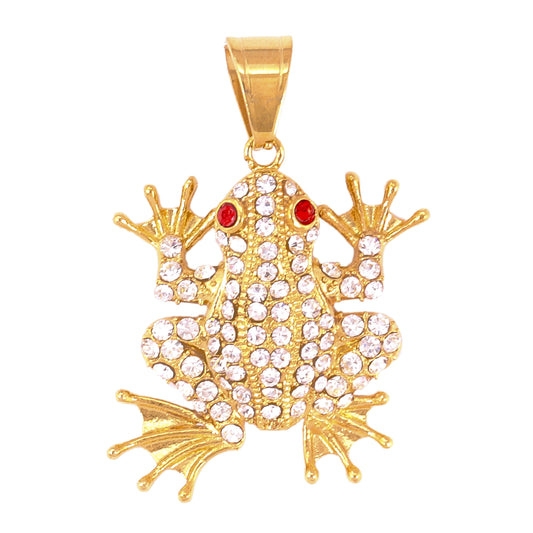 Iced Out Frog Pendant - SP-4321**