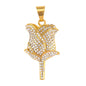 Iced Out Rose Pendant - SP-4322**