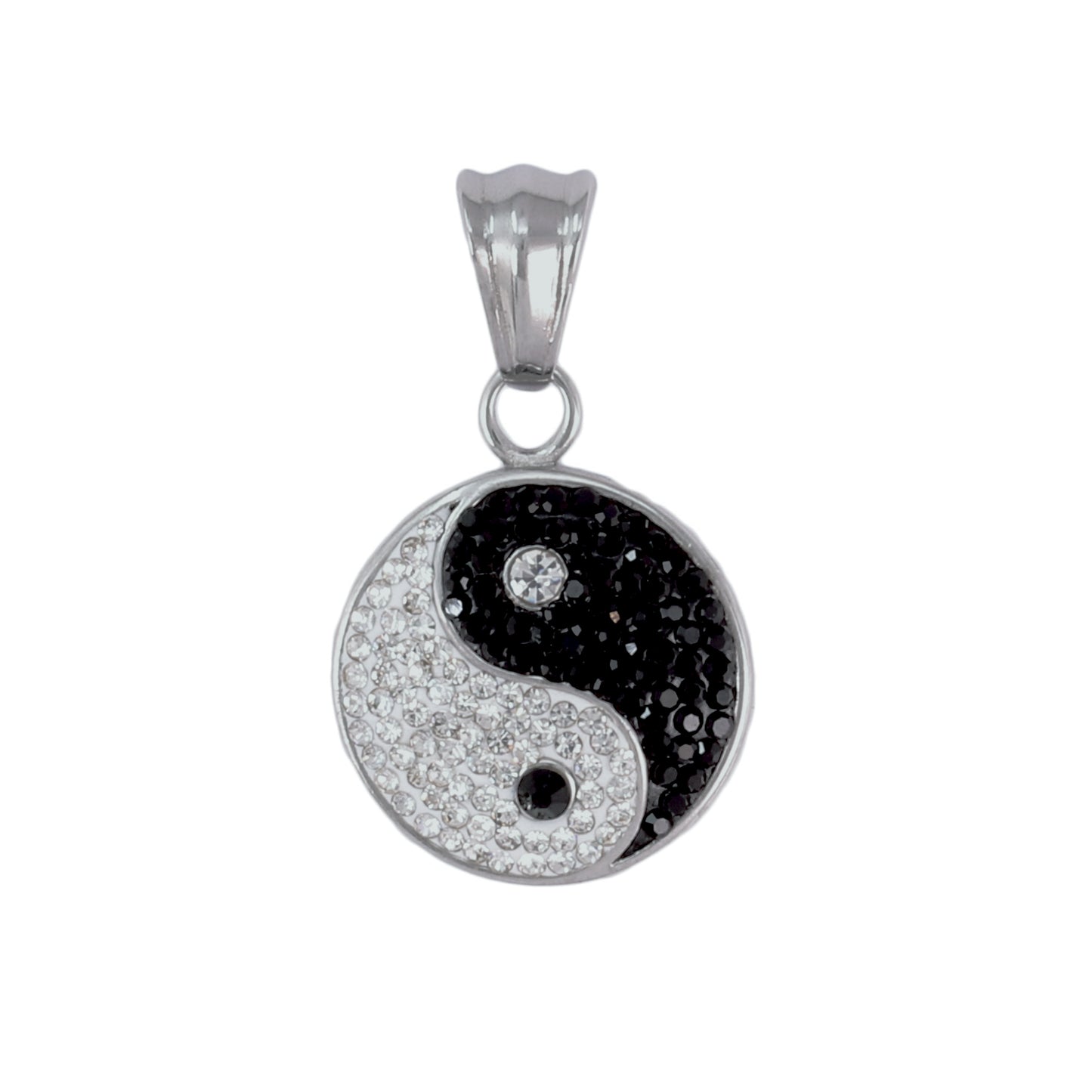Iced Out Yin Yang Pendant - SP-4327