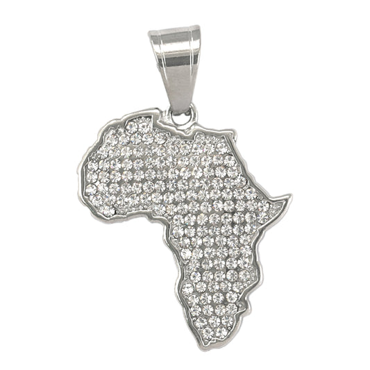 Iced Out Africa Pendant - SP-4332**