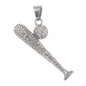 Iced Out Baseball Pendant - SP-4340