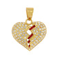 Iced Out Heart Pendant - SP-4344**