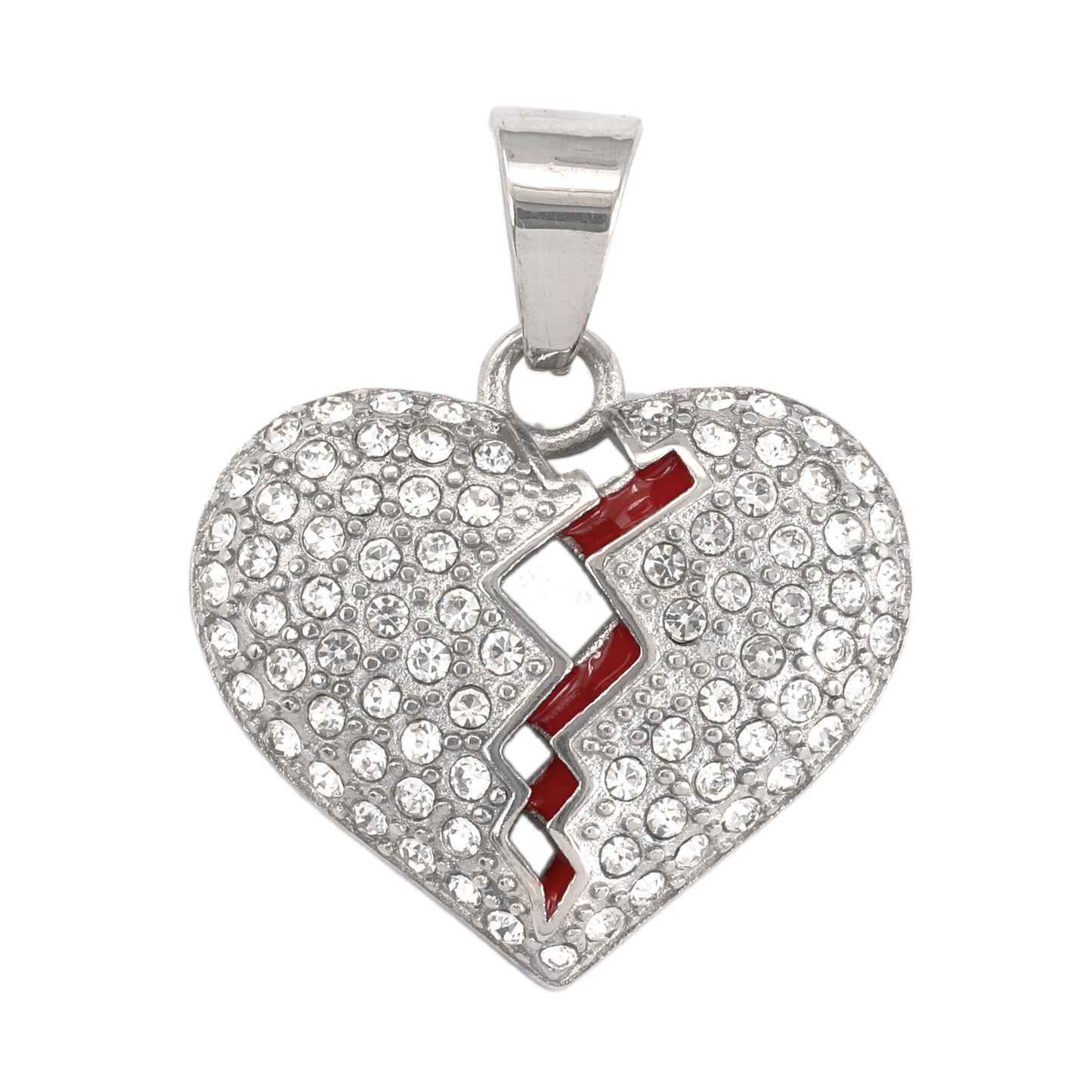 Iced Out Heart Pendant - SP-4344**