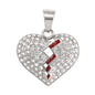 Iced Out Heart Pendant - SP-4344**