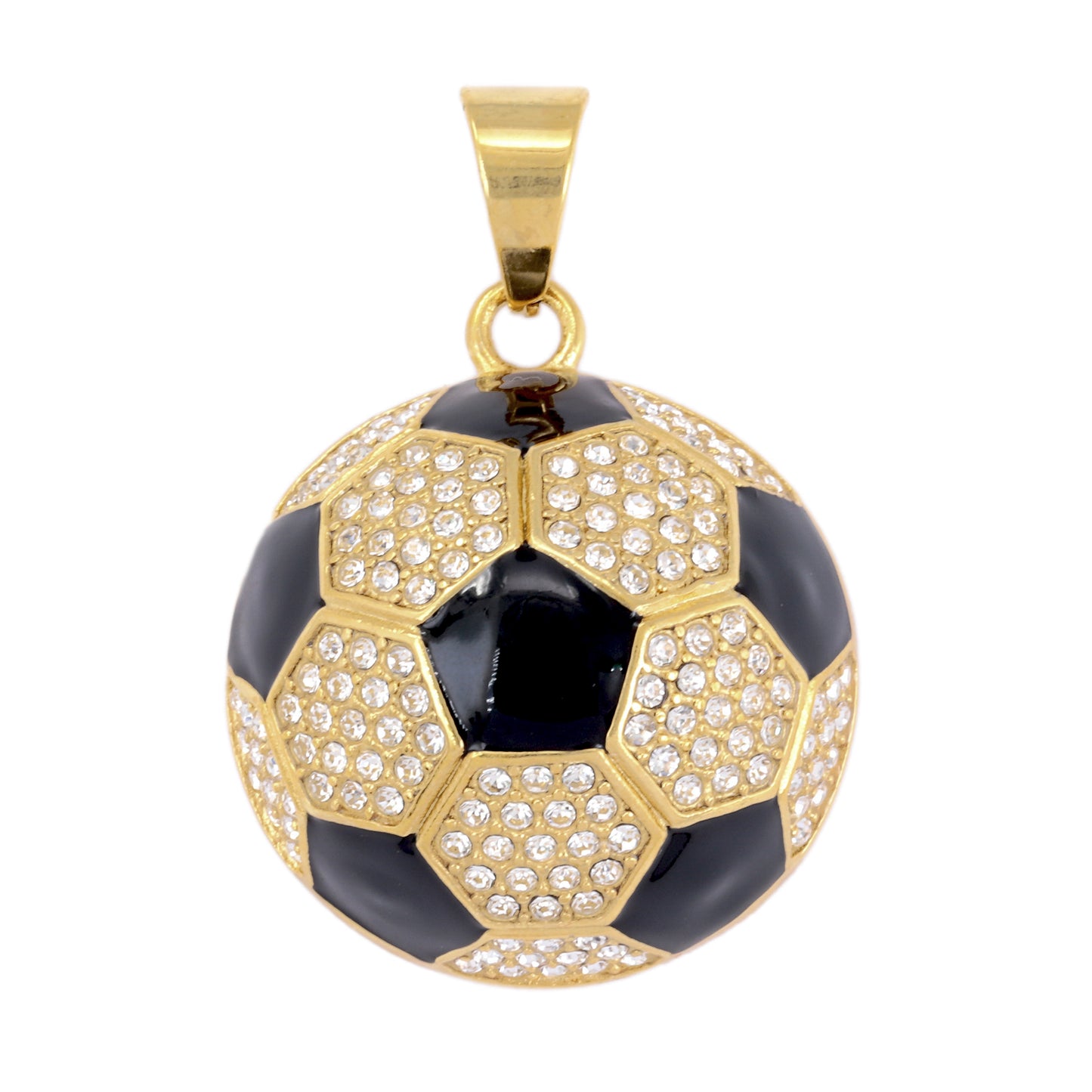 Iced Out Soccer Pendant - SP-4346