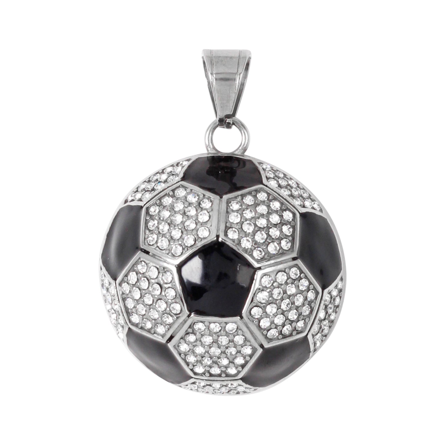 Iced Out Soccer Pendant - SP-4346