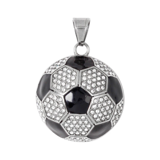 Iced Out Soccer Pendant - SP-4346