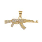 Iced Out Gun Pendant - SP-4349**