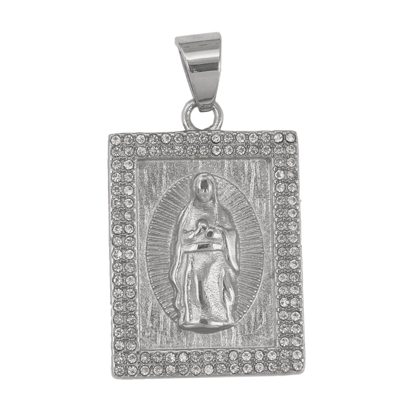 Iced Out Guadalupe Pendant - SP-4350