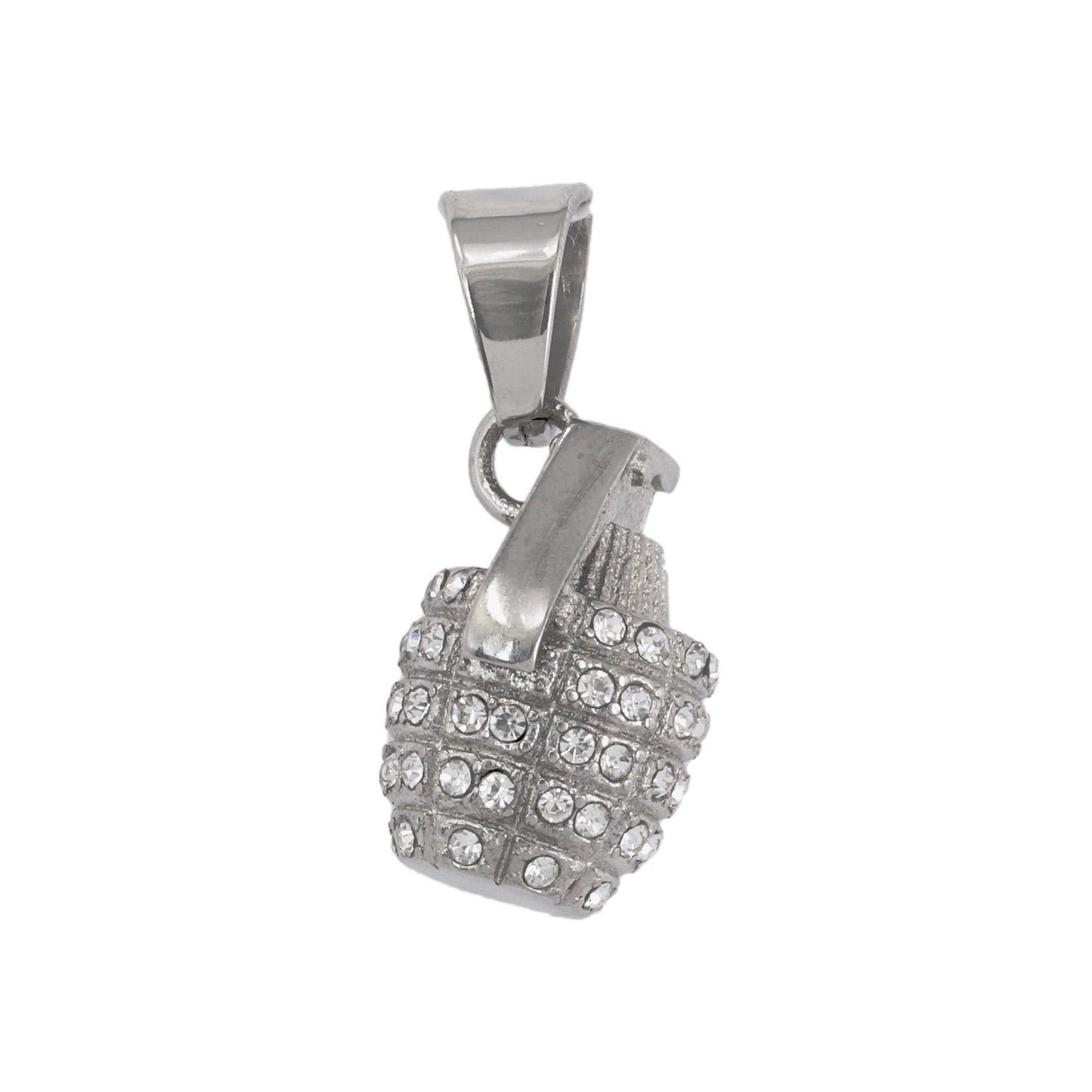 Iced Out Grenade Pendant - SP-4351**