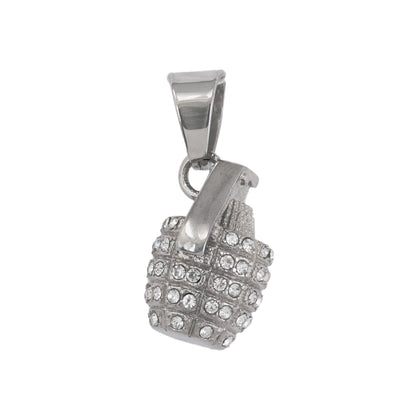 Iced Out Grenade Pendant - SP-4351**