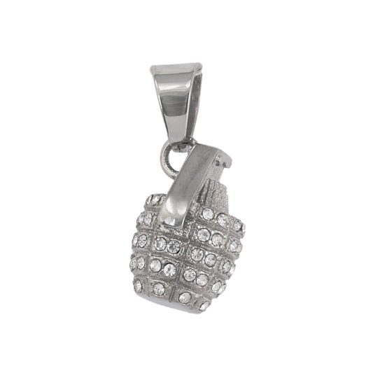 Iced Out Grenade Pendant - SP-4351**